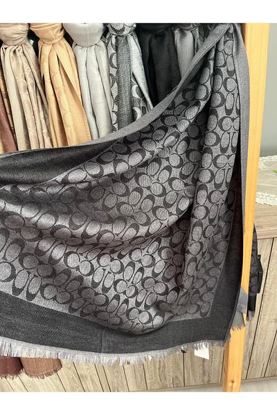 Webinay Home C Pattern Cotton Cashmere Shawl Double Sided