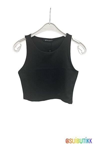 Halter Yaka Kadın Crop