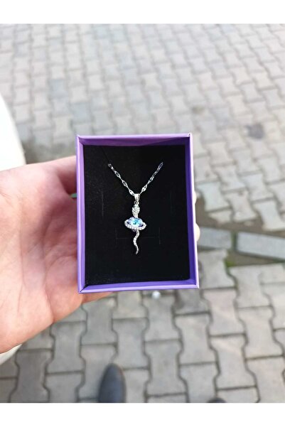 MEKKANMODA Özel Kutulu Kadın Kalpli Taşlı Yılan Model