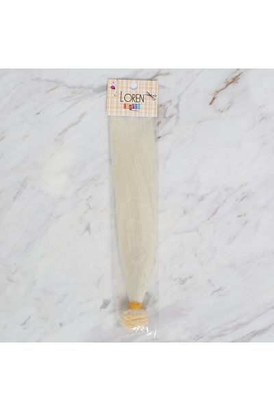 sylar Loren Crafts Synthetic Amigurumi Flat Hair - Cream