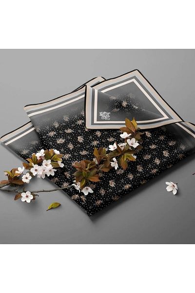 Levidor Φουλάρι με μοτίβο λουλουδιών Trend Twill