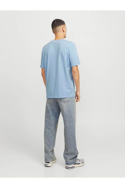Jack & Jones Ανδρικό μπλουζάκι γαλάζιο - Jjhudson Tee Ss Crew, 12268477