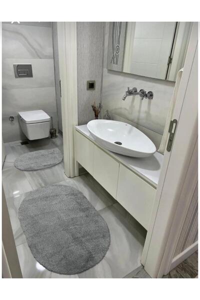 AKSU Post Plush Washable Decorative Bathroom Toilet Set