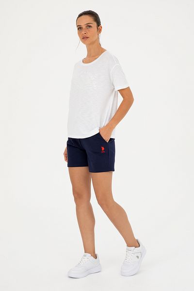 U.S. Polo Assn. Γυναικείο μπλουζάκι με λευκό λαιμόκοψη 50283780-VR038
