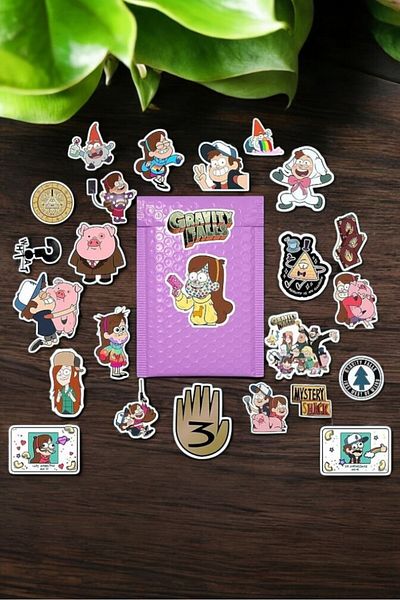 Major Selection Gravity Falls - Autocolant pentru laptop pentru notebook-ul Esrarengiz Town Bullet Journal