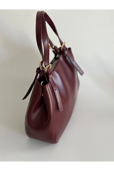 Boutiquehaki Celia Hand and Shoulder Bag Claret Red
