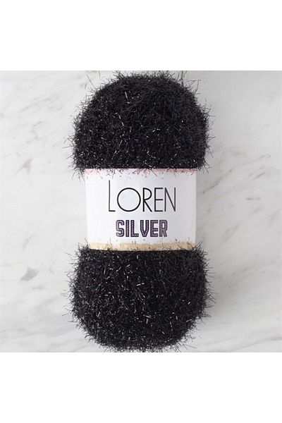 sylar Loren Silver Black Hand Knitting Strip - Rs1001 - 34093