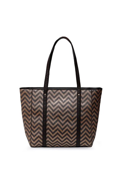 gio&mi Karen El Ve Omuz Çantası Altın Zikzak