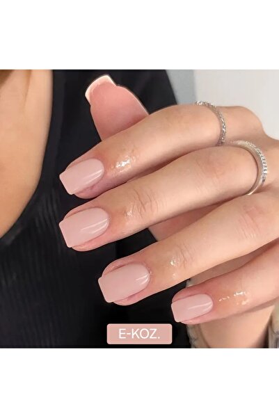 Butik Nude Açık Ten Rengi Kısa Kare 24'lü Takma Tırnak Seti