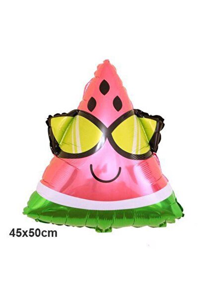 Parti Dükkanım بالون فويل البطيخ مع النظارات 50x45 سم