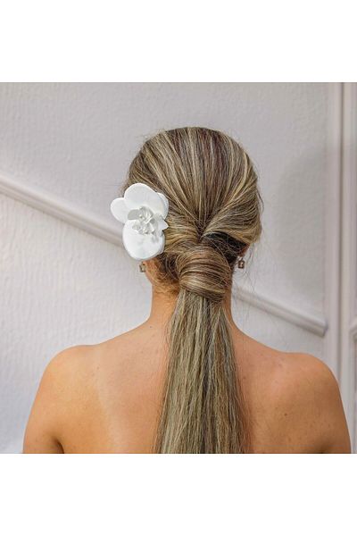 Turkuaz Accesoriu pentru păr de mireasă/Nunta Nuntă Floare albă Agrafă de mireasă