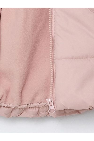 LC Waikiki Lcw Kids Pink Hooded Inflatable Coat for Girls