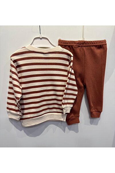 HappyMom Bow Tie Bear Striped Suit