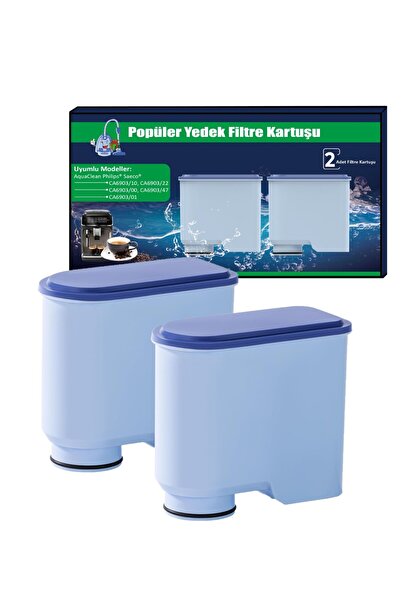 Popüler Saeco Aquaclean Ca6903/00 Philips Uyumlu Su Filtresi - 2'li Paket