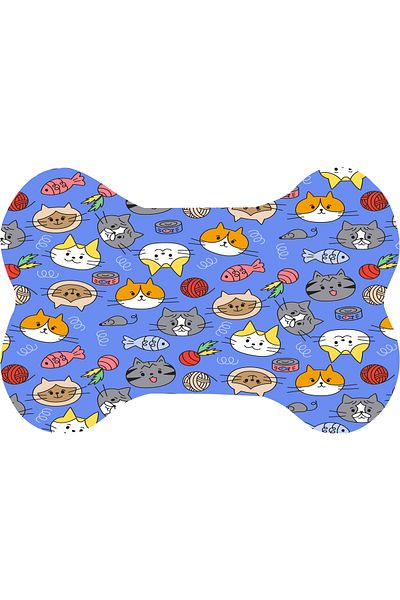 Egebella Food Mat, Multi-Purpose Pet Mat, Food Placemat Cat Dog Non-Slip Mat
