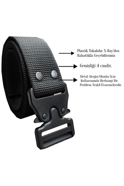 başkent çanta Palaska Tactical υφασμάτινη ζώνη - με πλαστική πόρπη 8683255012404