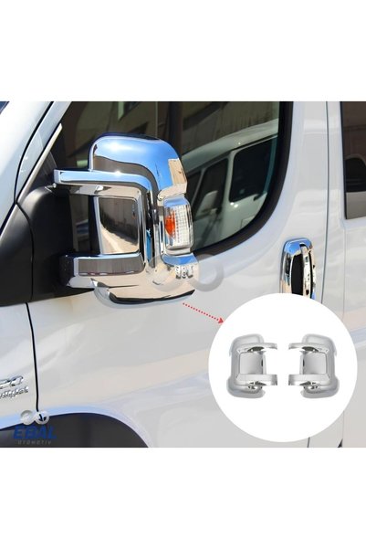 EBAL OTO AKSESUAR Fiat Ducato Abs Krom Kaplama Ayna Kapağı 2 Prç. 2008-2014 U...