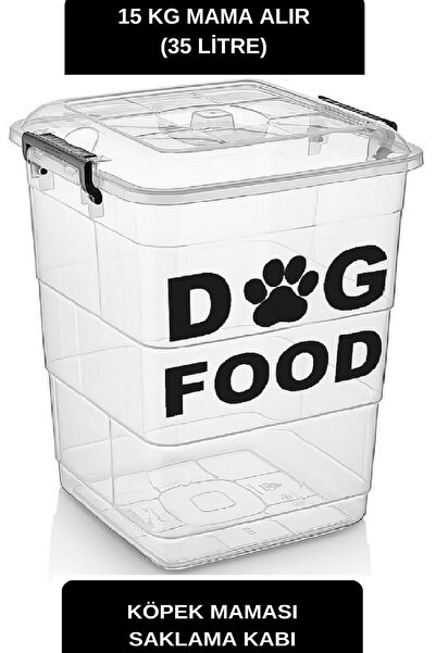 DEEMBRO Large Size Dog Food Storage Container Box 35 Lt Average Take 15 kg Food Food Storage Box