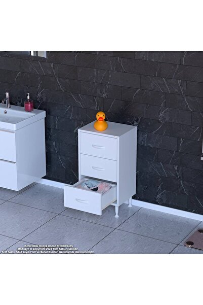 Modilayn SÖKE 3' lü Çekmece Banyo Dolabı 40x75x32,5 cm’ lik Çok Yönlü Çekmecelerle Daha Düzenli