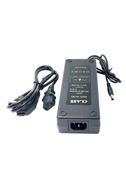 Class 24Volt 5Amper Plastik Kasa Adaptör