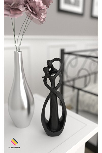 Infinity kiss romantic lovers figurine 20cm Stylish Desktop Ornament Home Office Decor Gift TV back