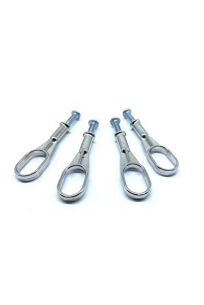 LAÇİNOK TİCARET Boru U Flanş Üstten Vidalı Dolap Askı Aparatı Tüm Marka Ürünlere Uyumlu ( 4 Adet )