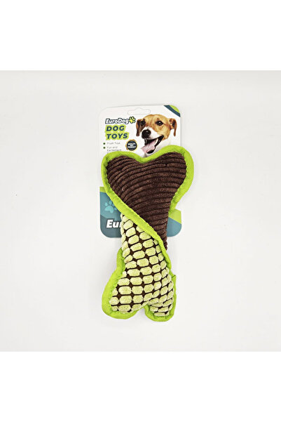 Eurodog لعبة كلب قطيفة على شكل عظمة مقاس 22x12 سم
