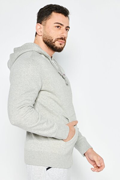 Champion Men Sportswear Fit Long Sleeve Full Zip Outdoor Hoodie, Grey Heather