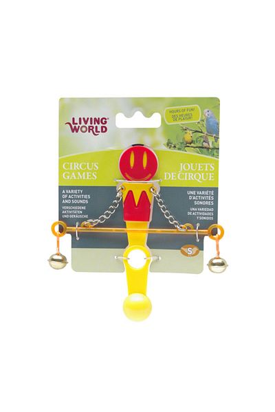 Hagen Living World Balance Bar Bird Toy (Red Yellow)
