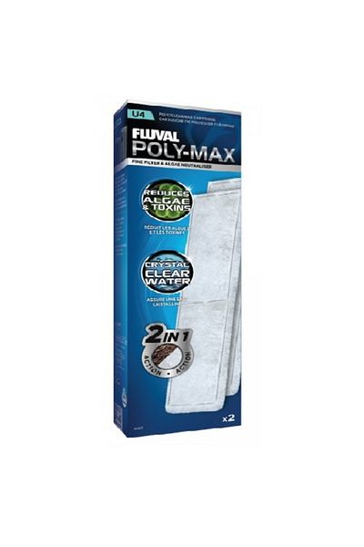 Fluval U4 Filter Clearmax Cartridge, Pack of 2