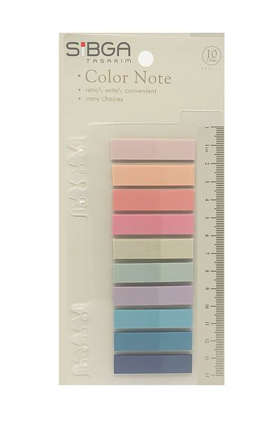 sibga tasarım Transparent Colored Postit Post-it Post ItBookmark Bookmark Postit Sticker Note Paper 200 Sheets
