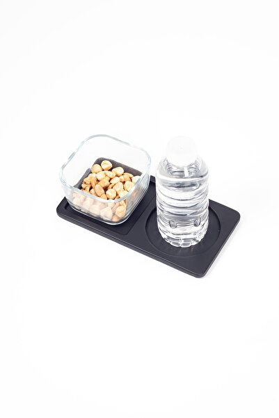 Turgut Office Meeting Room Coaster 2 Sections Plain Black