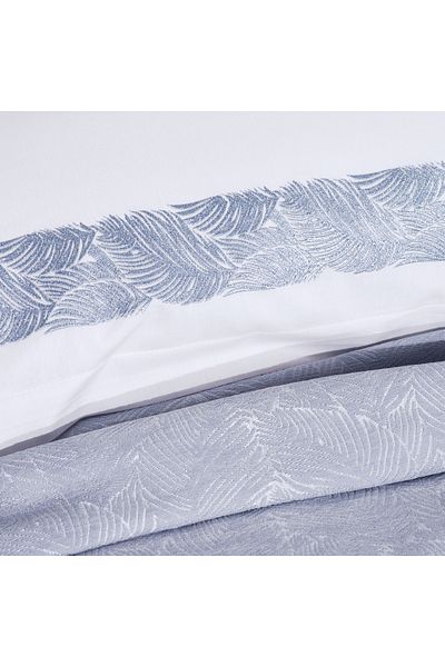 Schafer Home Leaves Chenille 7-Piece-Grey Bedspread Set Double