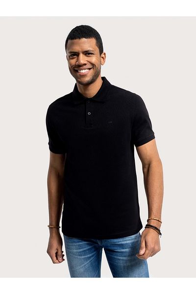 Loft LF 2035136   كم بولو رجالي - مقاس عادي - أسود - XL - ST07963-BLACK-XL