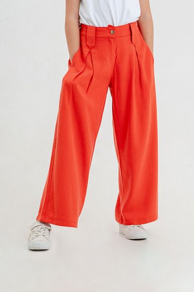 GİYİCEM TEKSTİL Girl's Triangle Bridge Linen Pants 2548