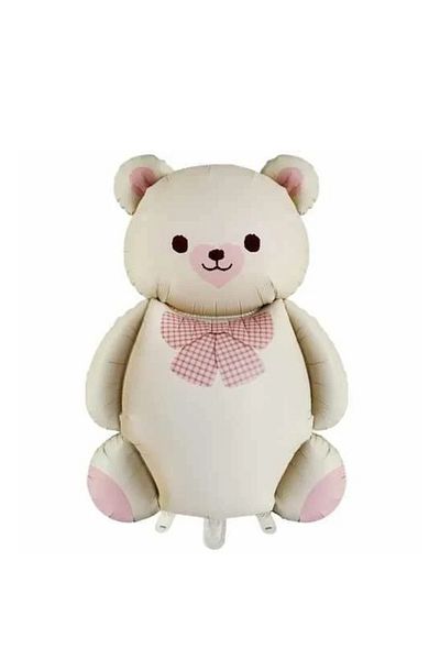ATAKENT PARTİ Cute Bear Beige Color Foil Balloon