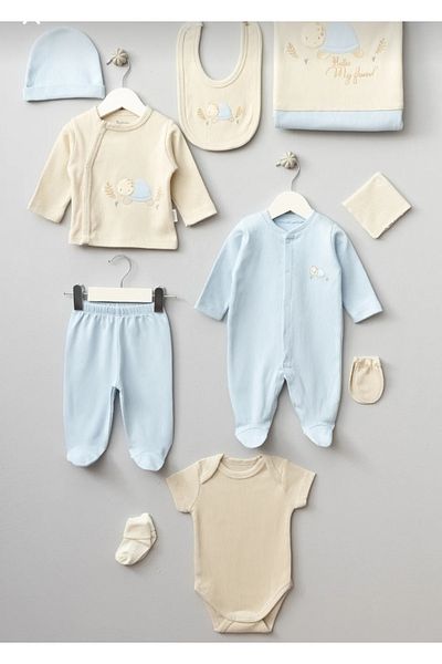 Bebitof Turtle Pattern 10 Piece Hospital Outfit Set