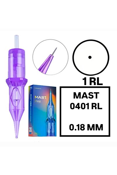 MAST 1 Kutu Pro Cartridges - Pro - 0401 RL - 0.18 mm - Kartuş Dövme ve Kalıcı...