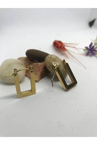 Store أقراط مشبكية مستطيلة