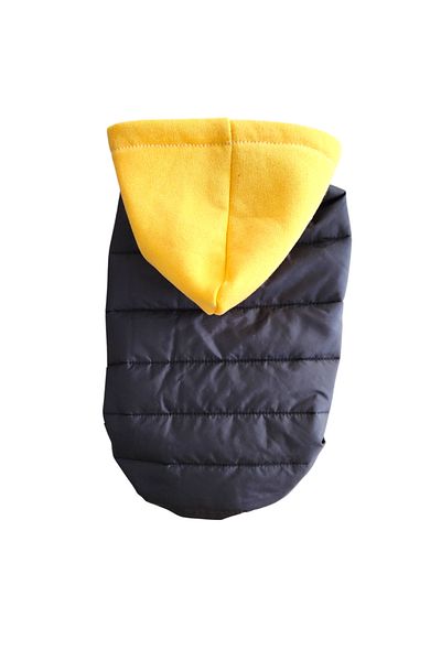 atelyu Cat Dog Clothes Navy Blue Fiber Wadded Coats Vest