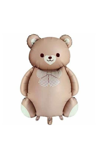 ATAKENT PARTİ Cute Teddy Bear Set of 2, Retro Rainbow Set Foil Balloon Set