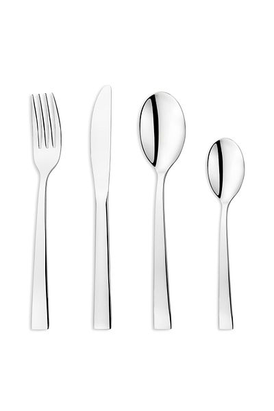Schafer Sheen 24 Piece Fork Spoon Knife Set-silver21