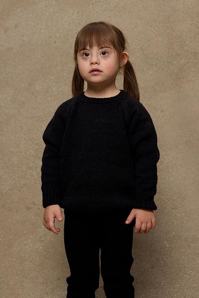 Fahhar Kids Pulover negru din tricotaje