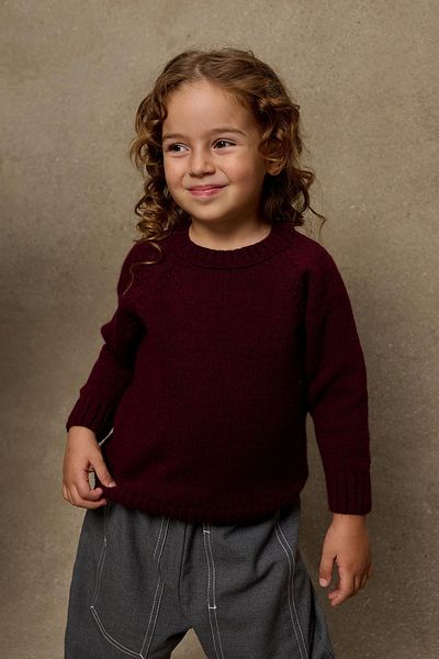 Fahhar Kids Pulover Tricot Roșu Claret