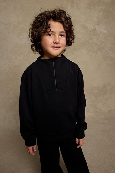 Fahhar Kids Set negru cu fermoar modal moale