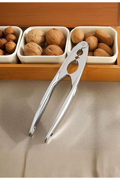Milenay Professional Nutcracker - Premium 180 °   Wide Angle Metal Hazelnut Walnut Cracker