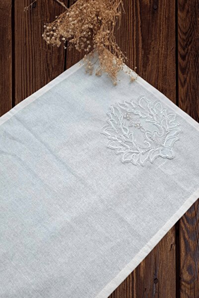 Emtory Home 2 Adet Güpür Dantelli Kaşıklık Detaylı Amerikan Servis - 40x50cm ...