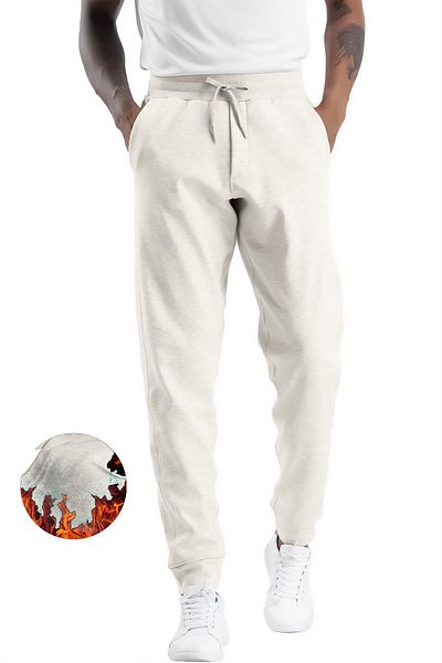 GHASSY CO. Ghassy Co. Ανδρικό καθημερινό άνετο παντελόνι Jogger με τρεις κλωστές
