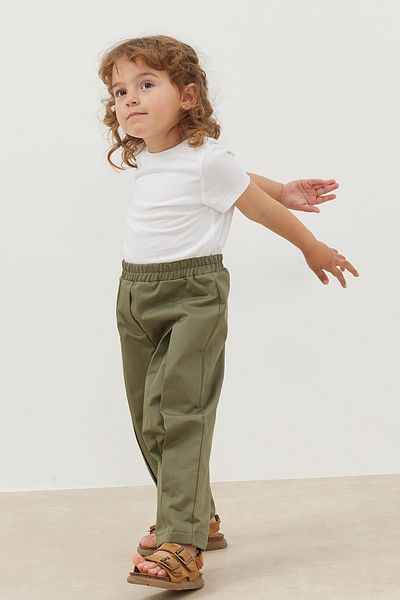 Fahhar Kids Green Pleated Pants