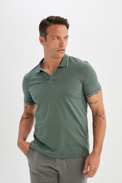 DeFacto Modernes, kurzärmliges Polo-T-Shirt Z1928az24sp